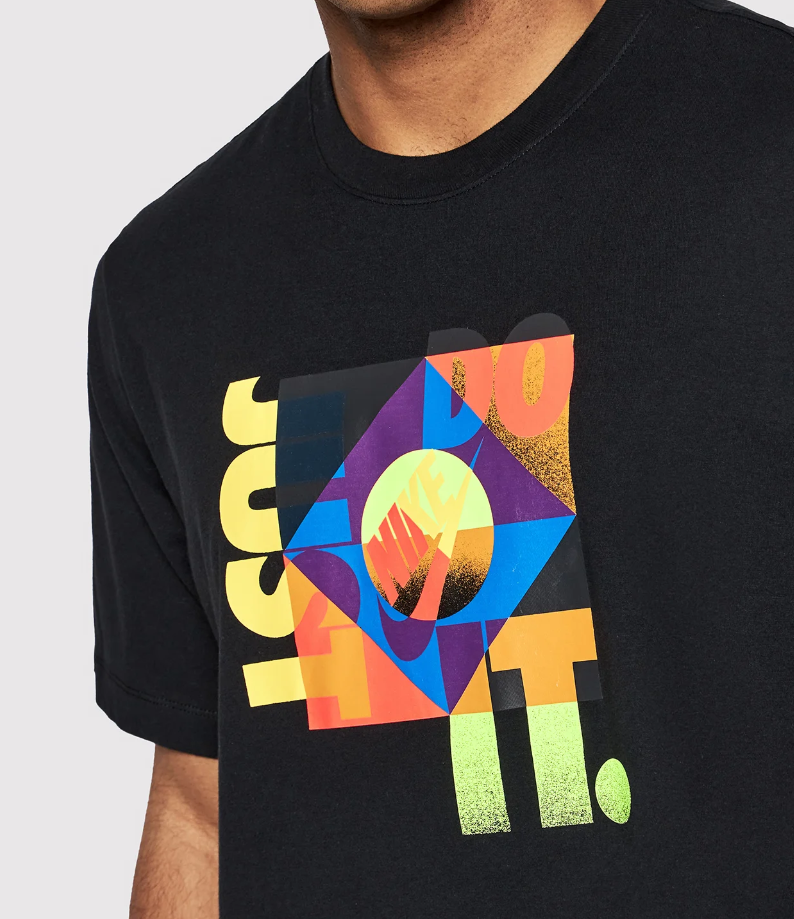 Nike The Nike Tee Męska S Czarna Just Do It