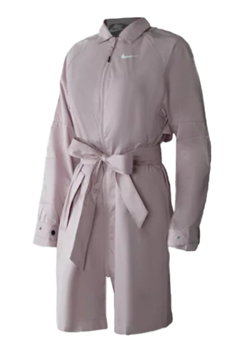 Damski szary płaszcz Nike Sportswear Windrunner CZ8974-033 L przód z zapięciem na zamek