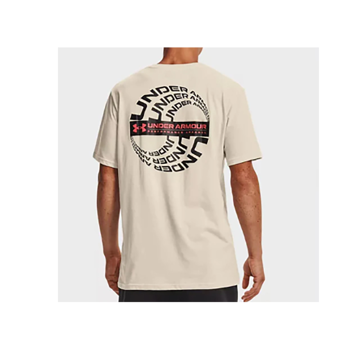 Beżowa męska koszulka Under Armour Loose HeatGear 1361674110 L bok