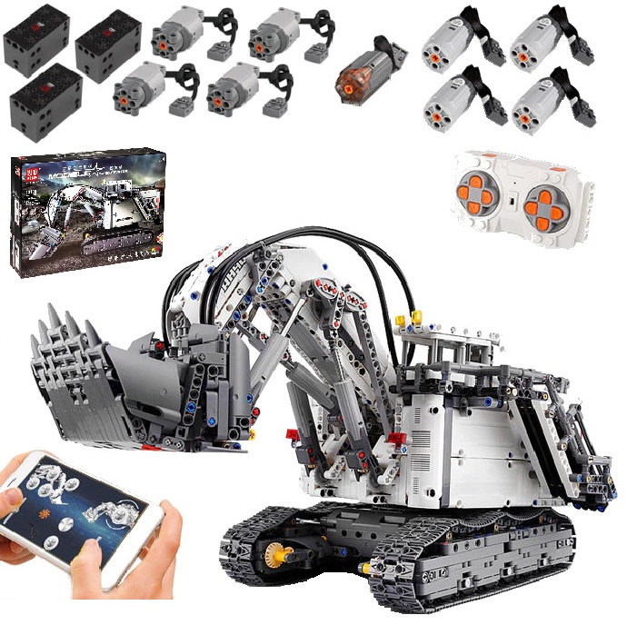 KLOCKI KOPARKA TECHNIC LIEBOHERR APLIKACJA 13130 MOULD KING EXCAVATOR