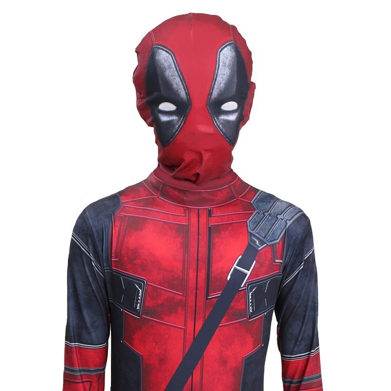 STRÓJ PRZEBRANIE KOSTIUM DEADPOOL COSPLAY 122/128