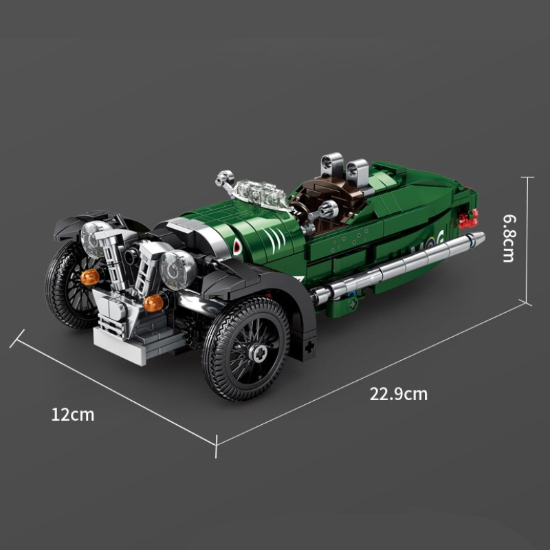 KLOCKI SAMOCHÓD TRÓJKOŁOWY 3 WHEELER MORGAN 487 SY 8151