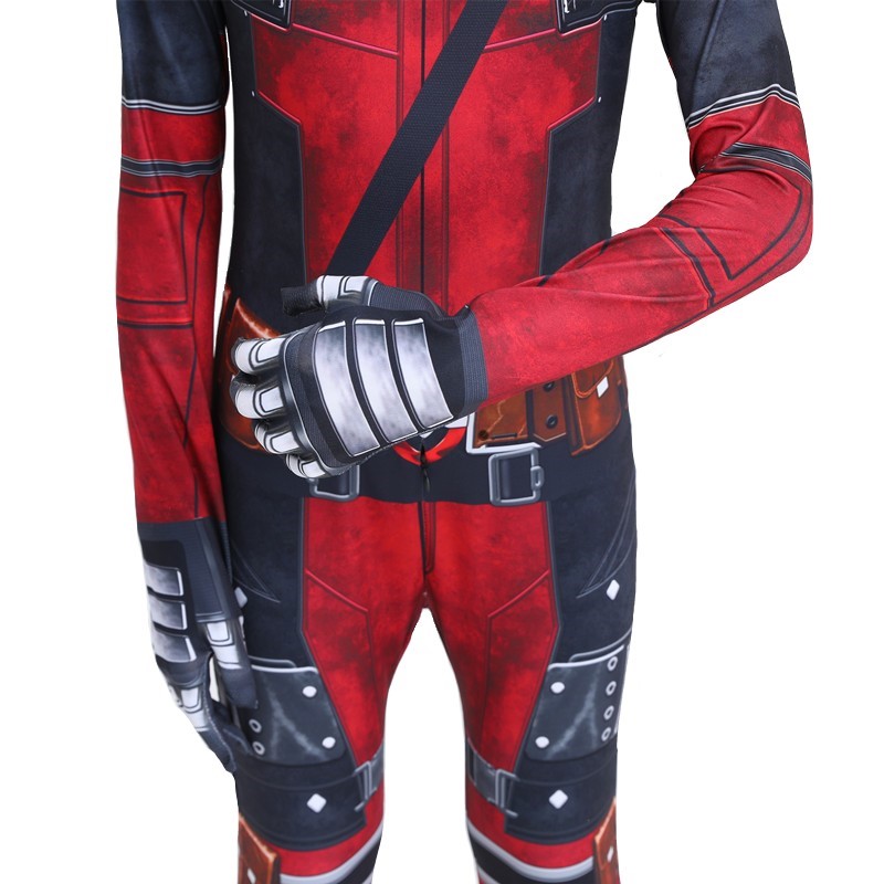 STRÓJ PRZEBRANIE KOSTIUM DEADPOOL COSPLAY 122/128