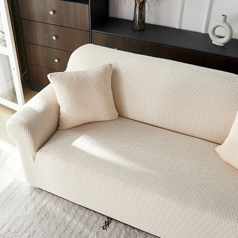 POKROWIEC NA KANAPĘ SOFĘ NAROŻNIK ELASTYCZNY ŻAKARD JODEŁKA 235-300