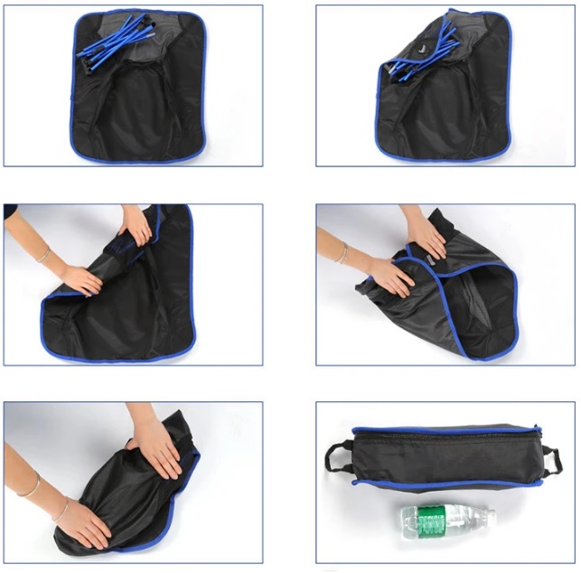 KRZESŁO TURYSTYCZNE SKŁADANE WĘDKARSKIE KEMPINGOWE NIEBIESKIE 2 SZTUKI