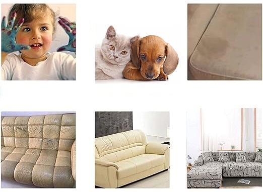 POKROWIEC NA KANAPĘ SOFĘ NAROŻNIK ELASTYCZNY WELUR 235-300 4OS BRĄZOWY