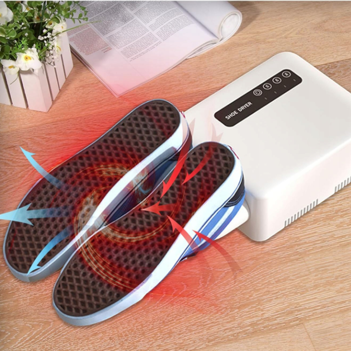 SUSZARKA DO BUTÓW RĘKAWICZEK ELEKTRYCZNA NAŚCIENNA TIMER BIAŁA 140W