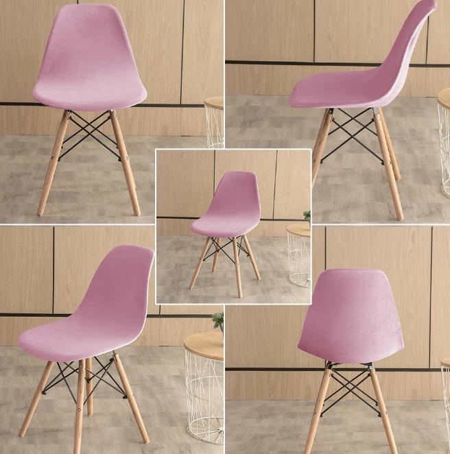 POKROWIEC NA KRZESŁO SKANDYNAWSKIE WELUR PREMIUM AKSAMIT ELASTYCZNY