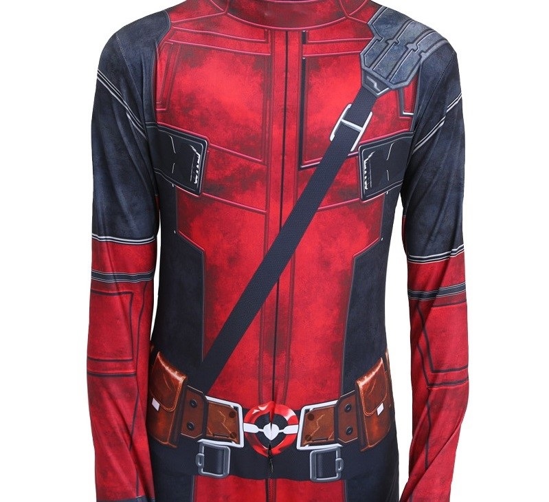 STRÓJ PRZEBRANIE KOSTIUM DEADPOOL COSPLAY 122/128
