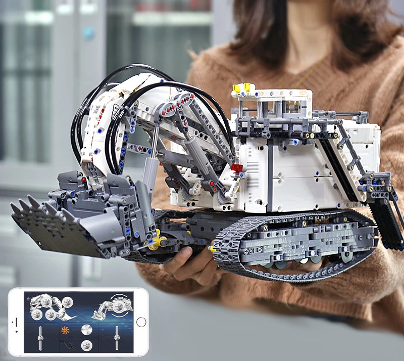 KLOCKI KOPARKA TECHNIC LIEBOHERR APLIKACJA 13130 MOULD KING EXCAVATOR