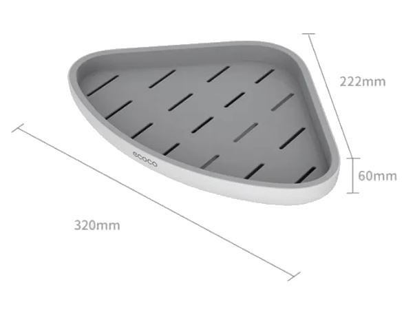 półka łazienkowa narożna zestaw - wymiary