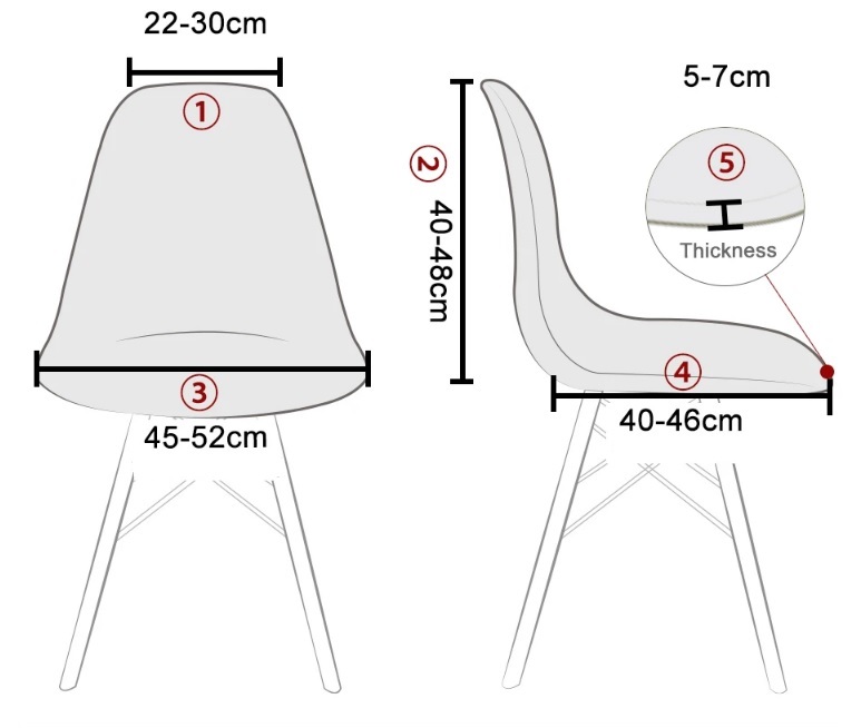 POKROWIEC NA KRZESŁO SKANDYNAWSKIE WELUR PREMIUM AKSAMIT ELASTYCZNY