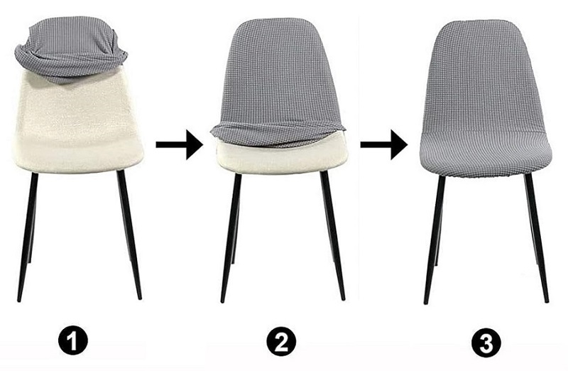 POKROWIEC NA KRZESŁO SKANDYNAWSKIE WELUR PREMIUM AKSAMIT ELASTYCZNY