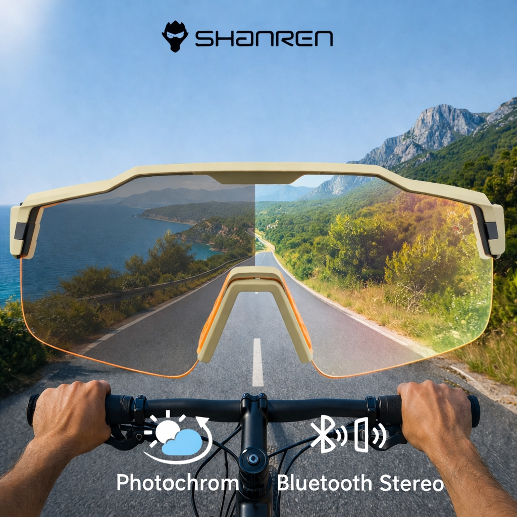 Soczewki fotochromowe w okularach Shanren CG300