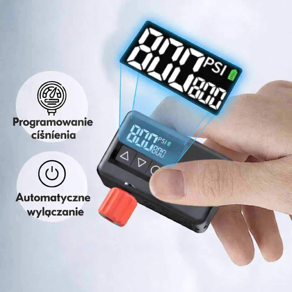 Programowanie ciśnienia w pompce elektrycznej do roweru