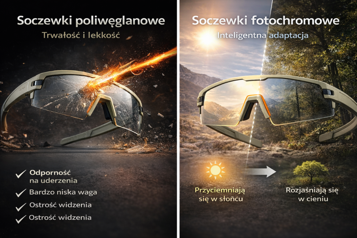 Soczewki poliwęglanowe lekkie i wytrzymałe