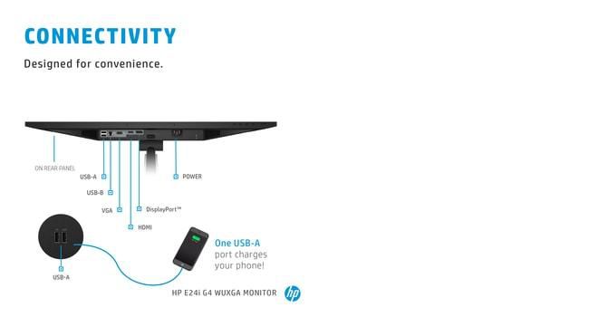 HP E24i G4 24" IPS WUXGA, 9VJ40AA#ABB