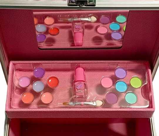 Walizka Kuferek Na Kosmetyki Do Makijażu PREZENT NA DZIEŃ DZIECKA