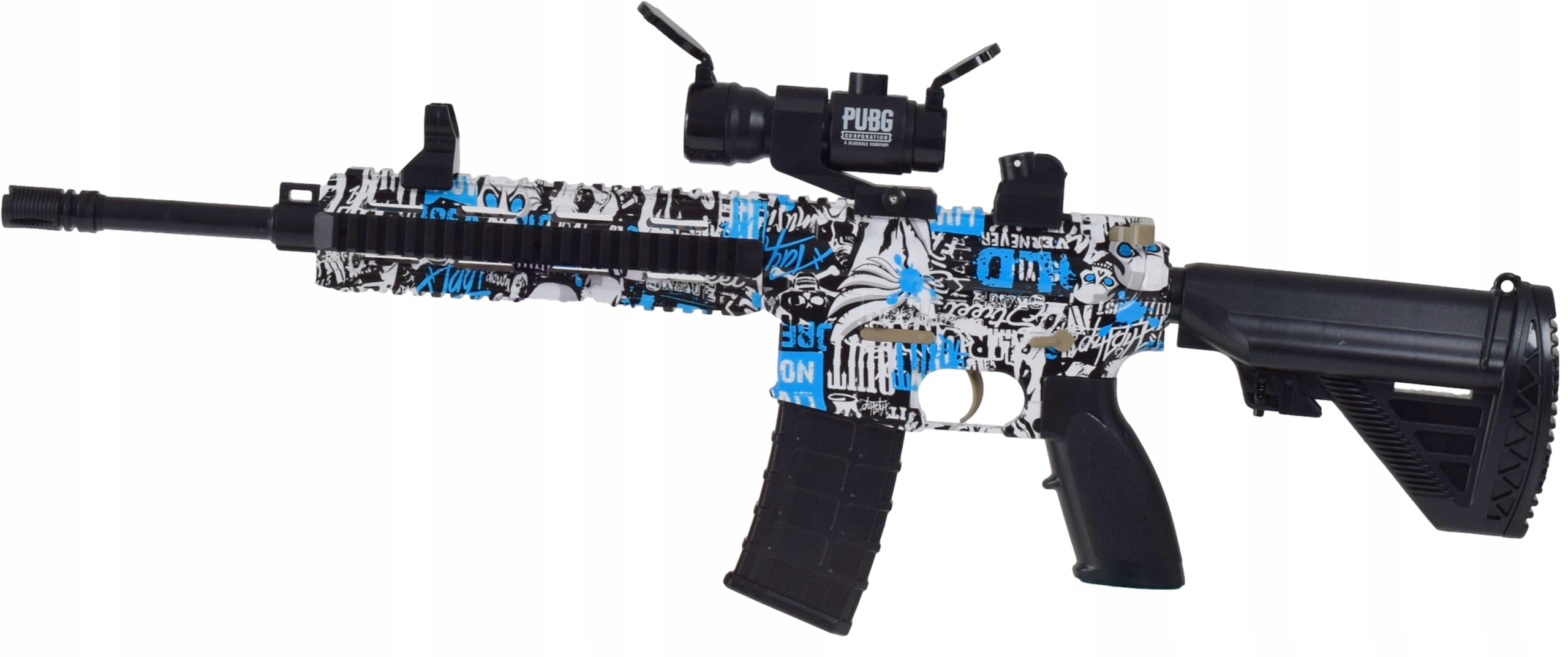 DUŻY KARABIN AUTOMAT 2W1 IMPONUJĄCY DESIGN REALISTYCZNY CELNY TRAFNY ZESTAW