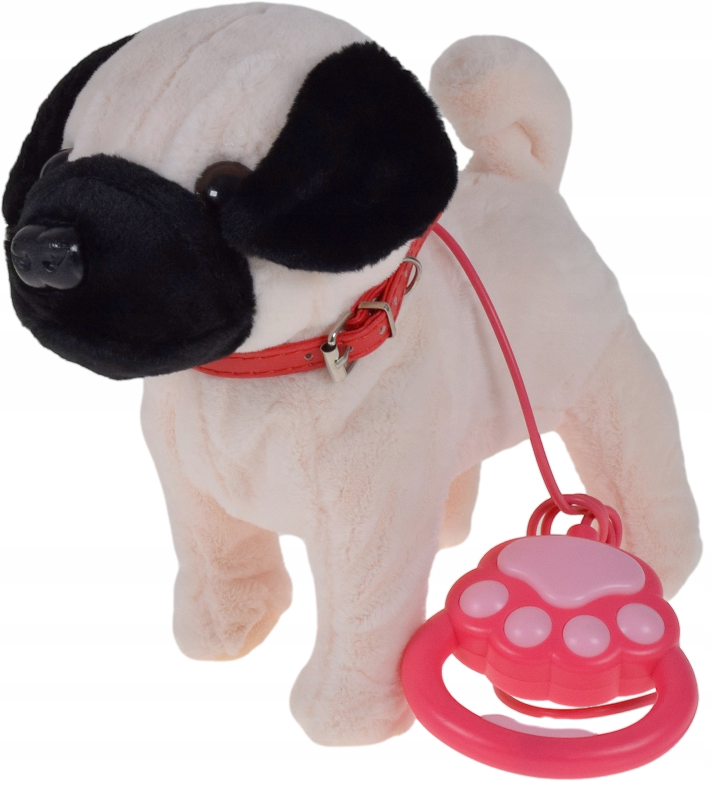 INTERAKTYWNY PIESEK ZE SMYCZĄ CHODZI SZCZEKA ZABAWKI DLA DZIECI PLUSZAK