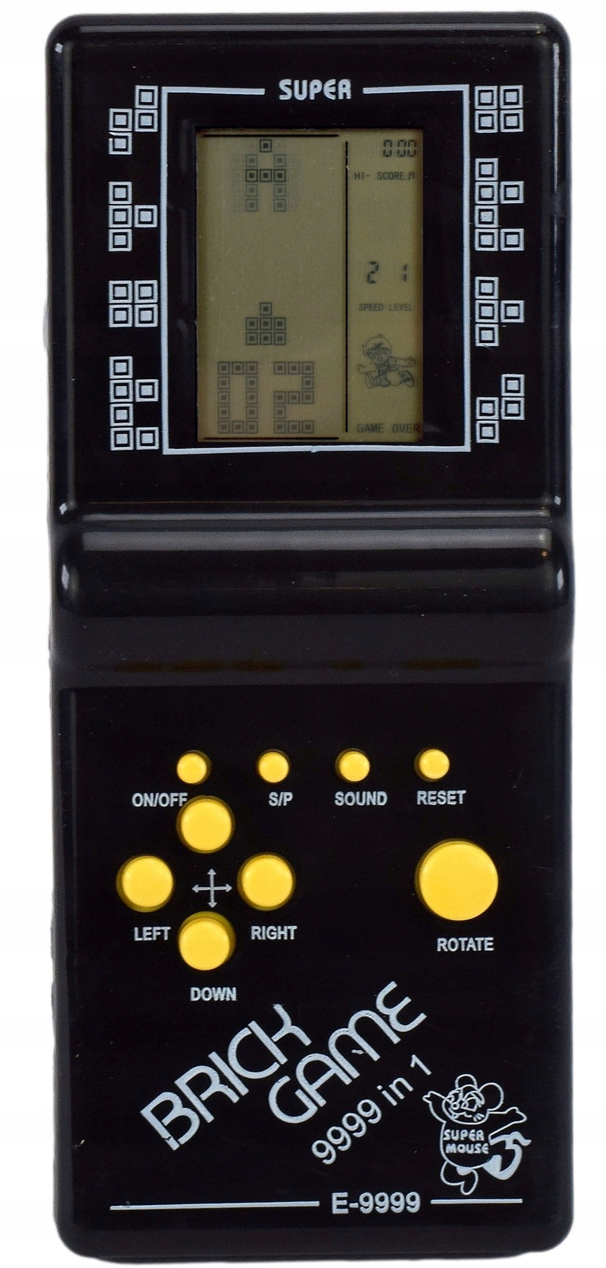 ELEKTRONICZNA GRA NA BATERIE AA PRZENOŚNA KONSOLA DO GIER GIERKA DLA DZIECI