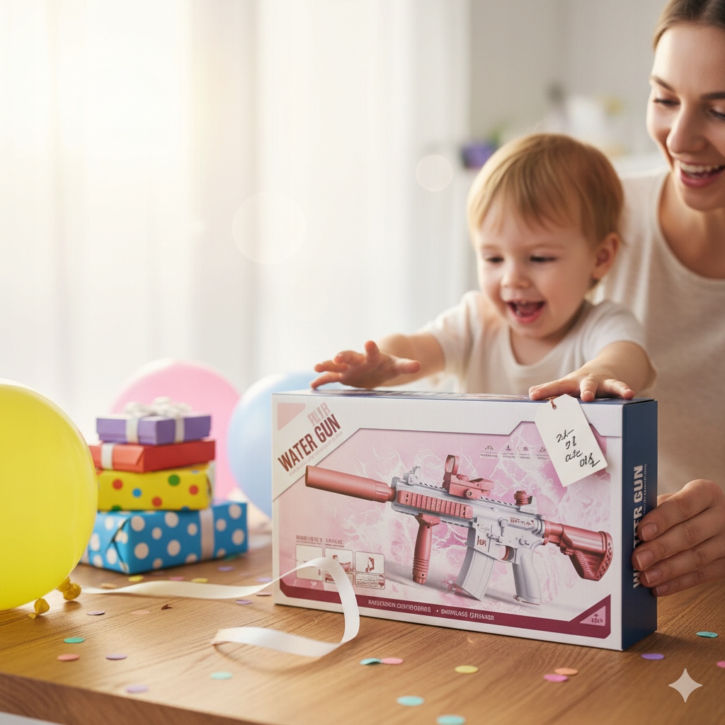 AUTOMATYCZNY ELEKTRYCZNY KARABIN PISTOLET NA WODĘ DUŻY MIOTACZ BLASTER