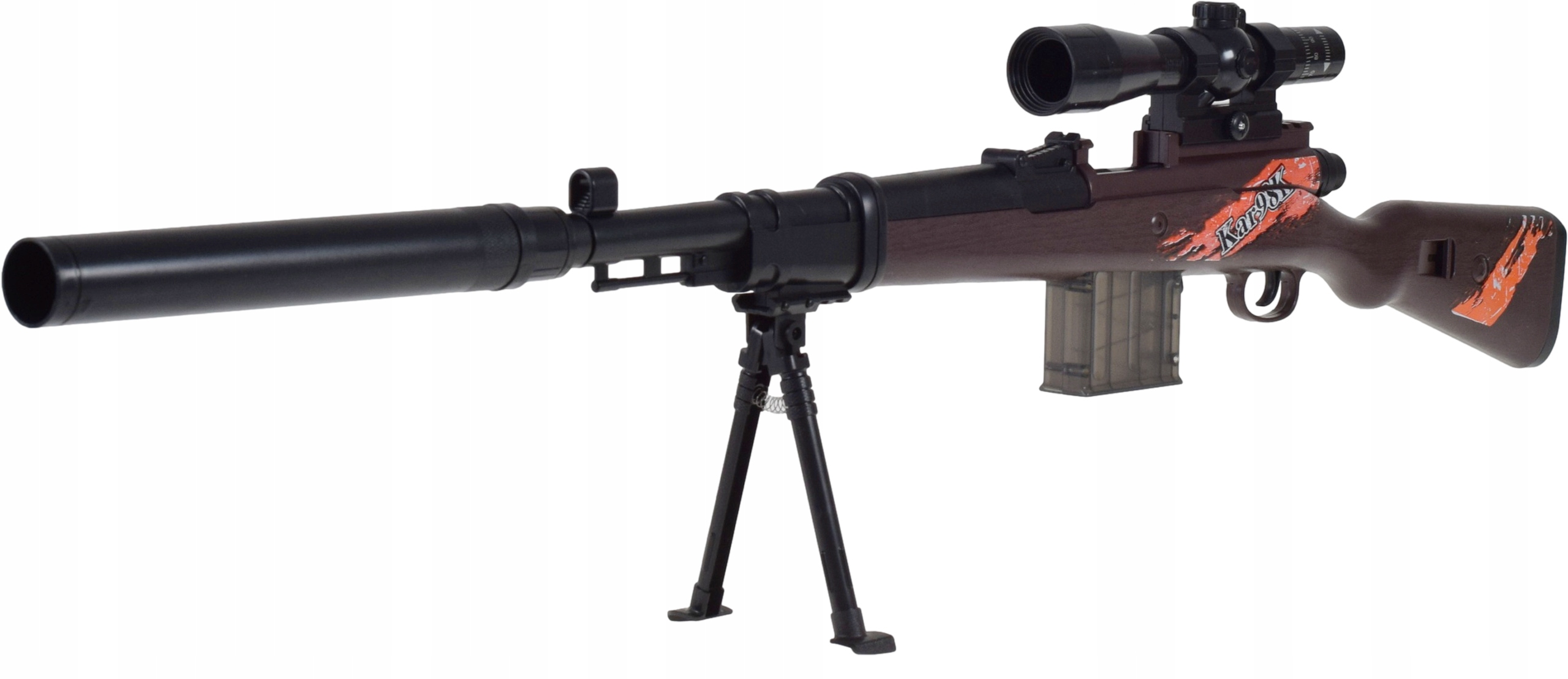 SNAJPERKA NA STRZAŁKI PIANKOWE DUŻY KARABIN ZESTAW +ŁUSKI ZABAWKA REPLIKA