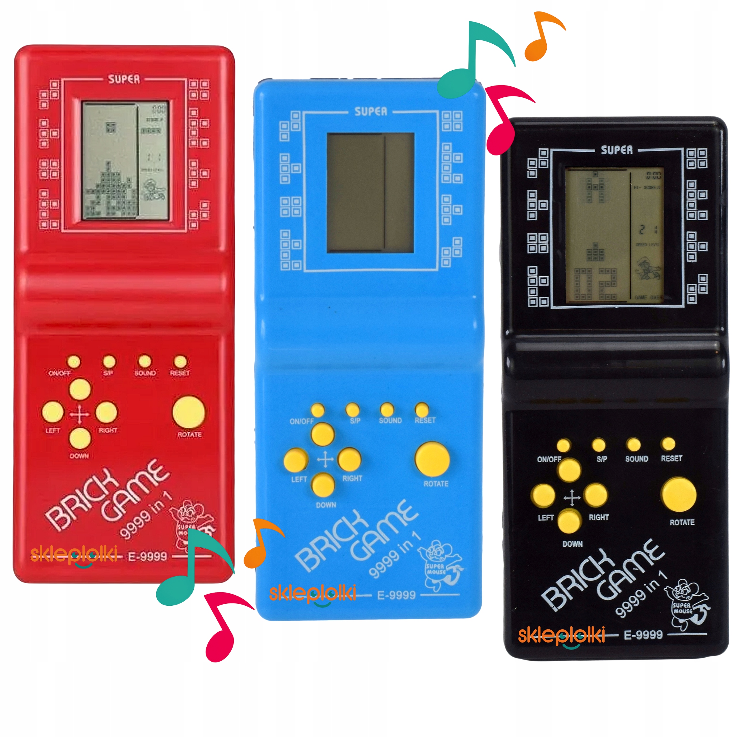 ELEKTRONICZNA GRA NA BATERIE AA PRZENOŚNA KONSOLA DO GIER GIERKA DLA DZIECI