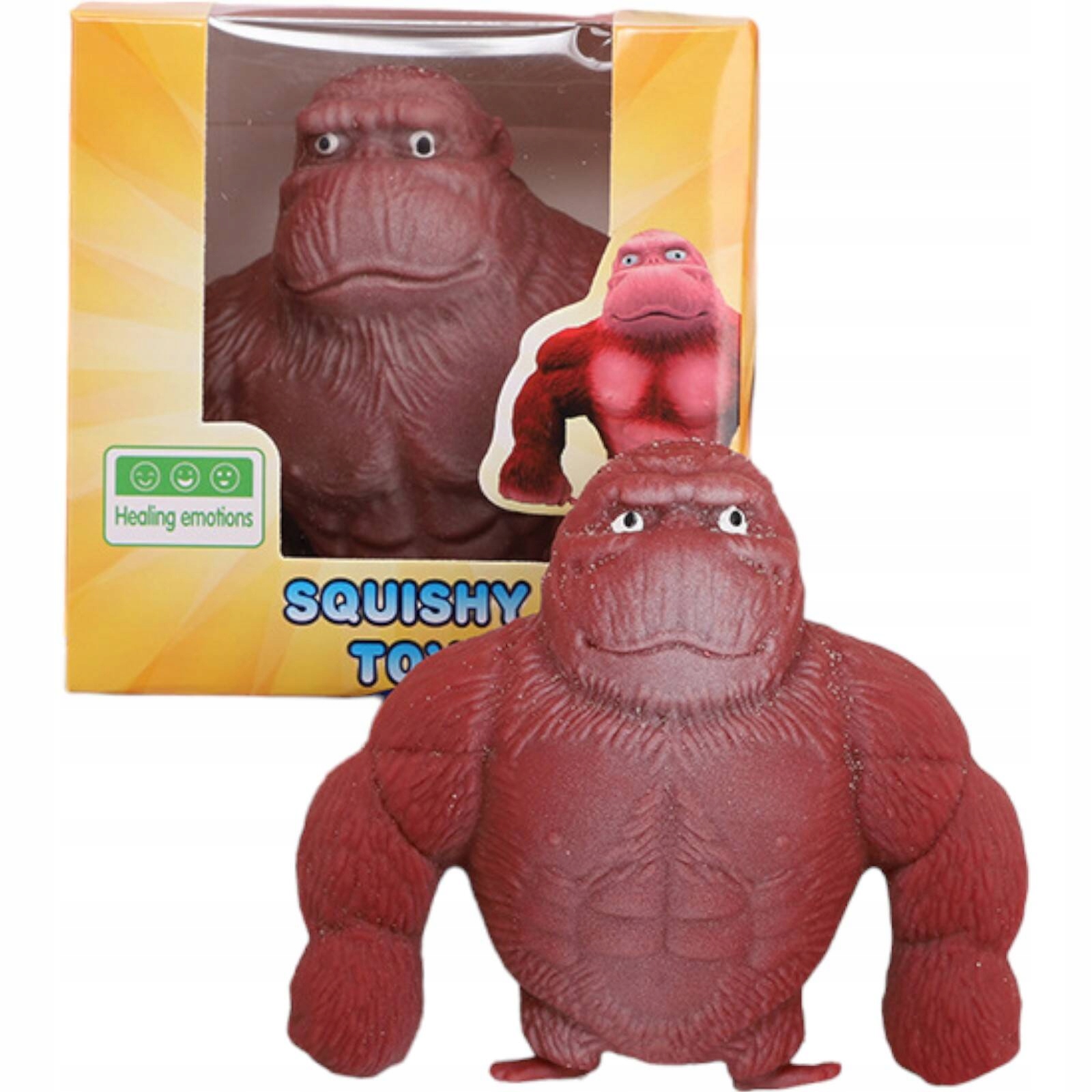 GNIOTEK GORYL ANTYSTRESOWY MAŁPA SQUISHY SENSORYCZNY ZABAWKA ROZCIĄGLIWY
