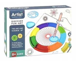 ZESTAW DLA DZIECI DO RYSOWANIA SPIROGRAF KREATYWNA EDUKACYJNA ZABAWA