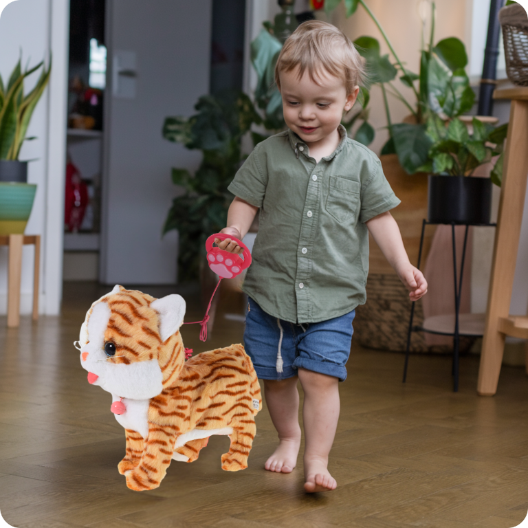 KOT INTERAKTYWNY KOTEK NA SMYCZY MIAUCZY CHODZI GRA DLA DZIECKA NA PREZENT