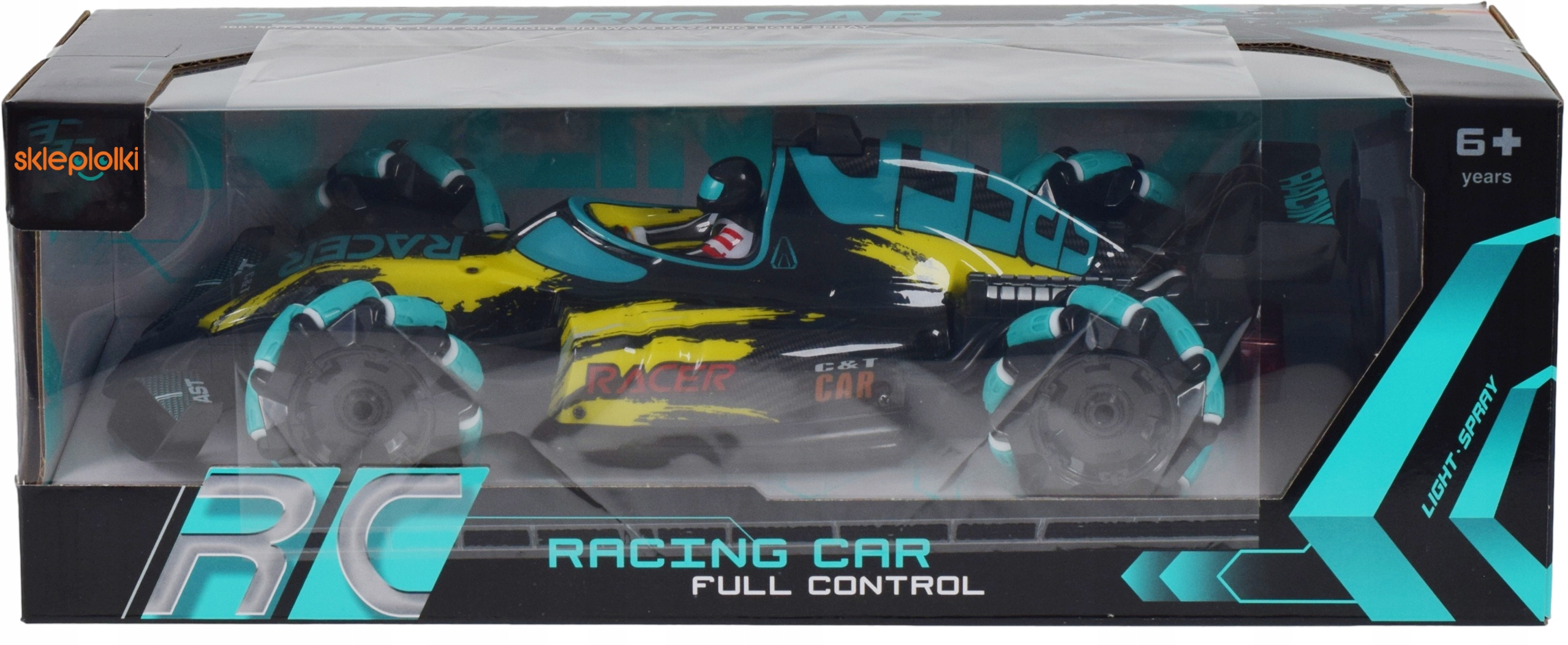 AUTO SAMOCHÓD BOLID F1 ZDALNIE STEROWANE RC FORMUŁA1 PEŁNA KONTROLA DŁONIĄ