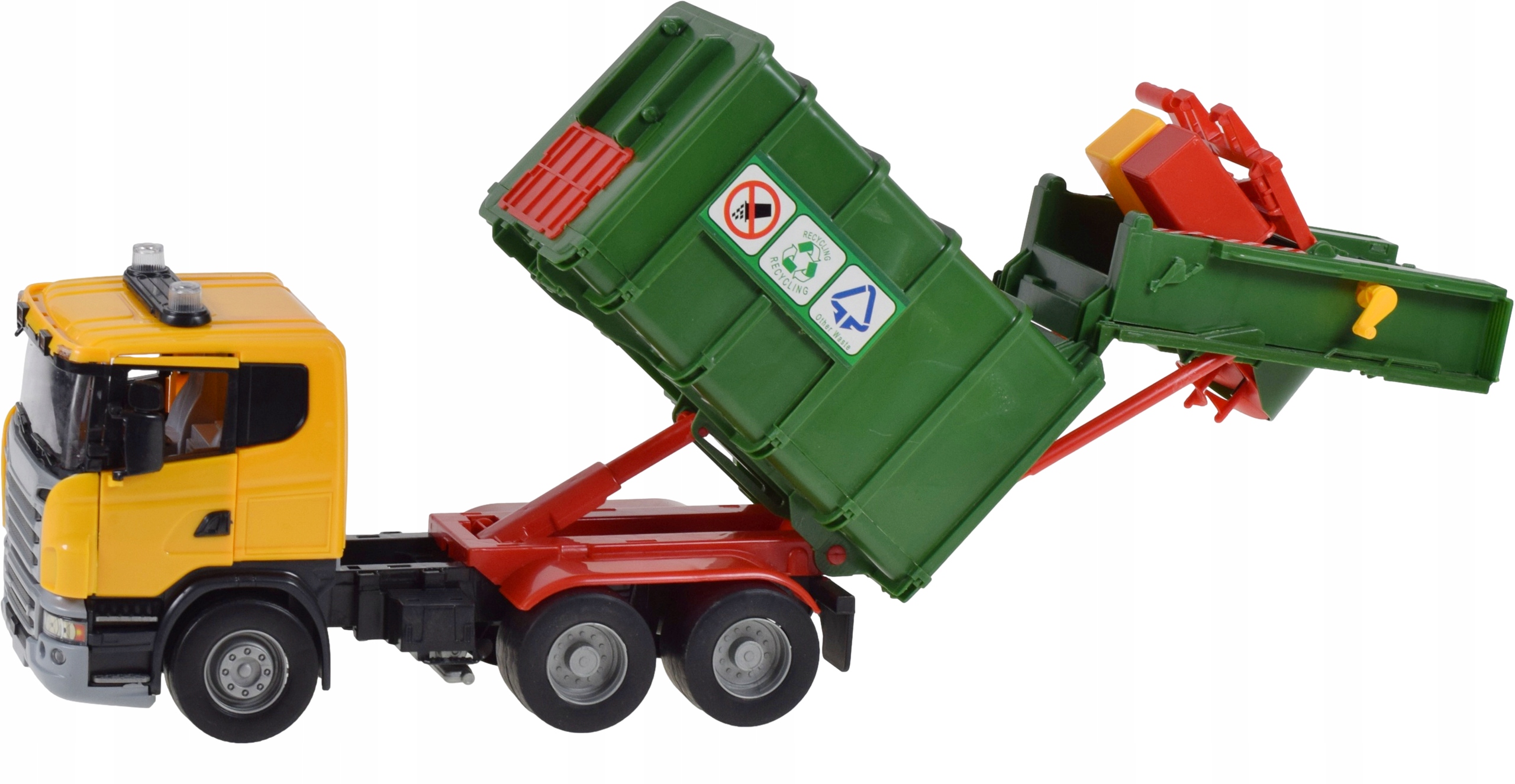 AUTO SAMOCHÓD DUŻA ŚMIECIARA NAPĘD RUCHOME ELEMENTY KLAPA DRZWI DLA DZIECI