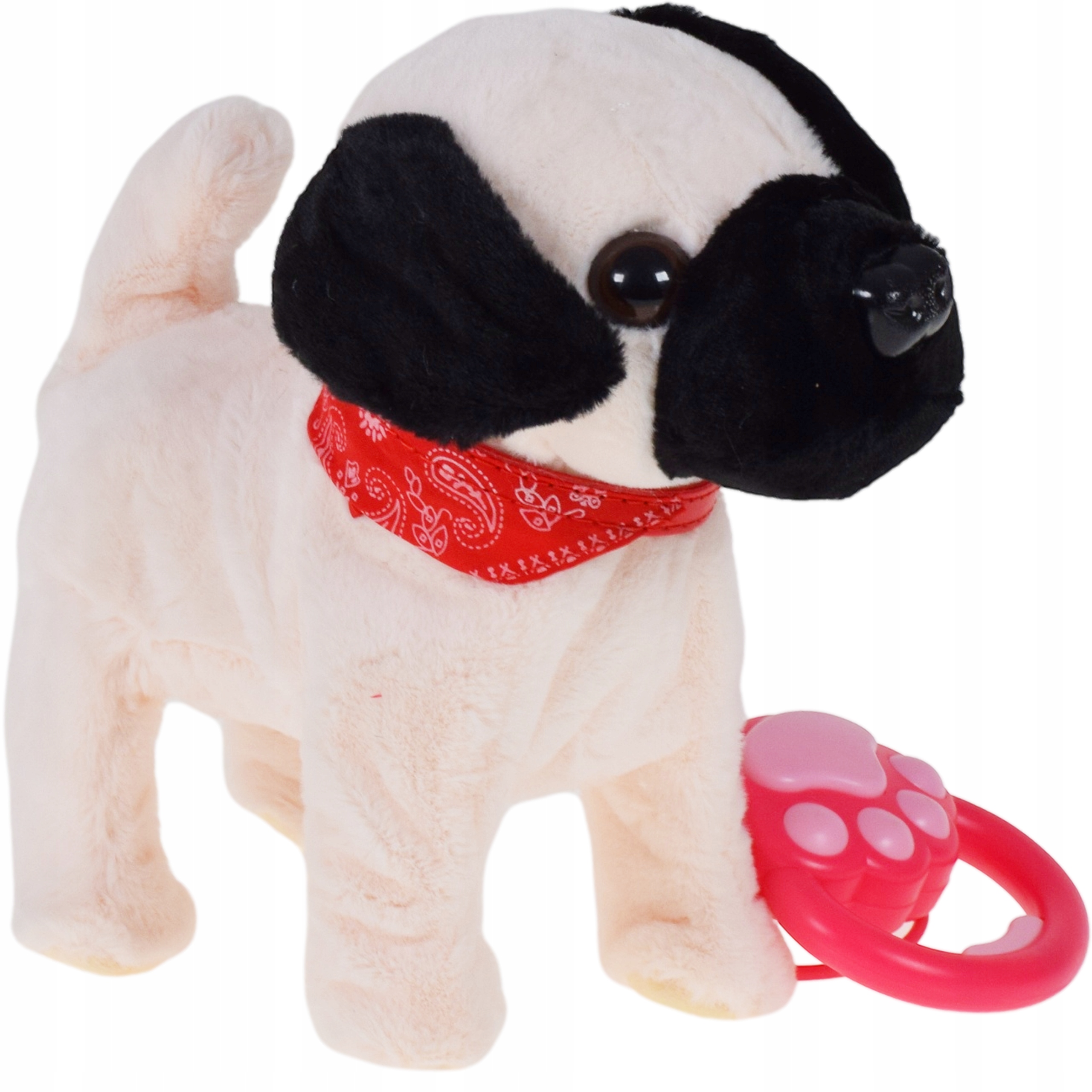 INTERAKTYWNY PIESEK ZE SMYCZĄ CHODZI SZCZEKA ZABAWKI DLA DZIECI PLUSZAK