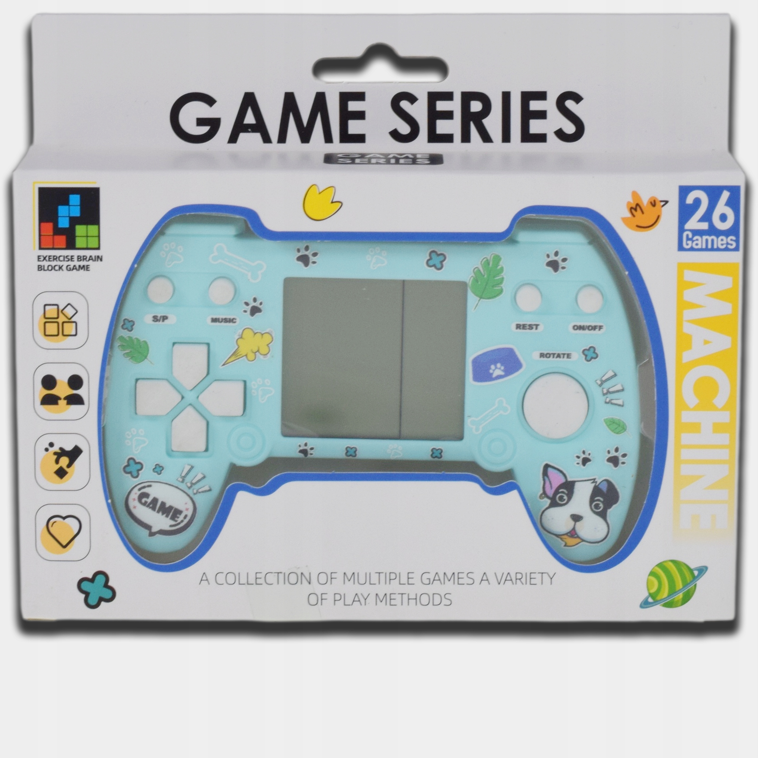 ELEKTRONICZNA GRA RETRO PRZENOŚNA NA BATERIE MINI KONSOLA TETRIS DLA DZIECI