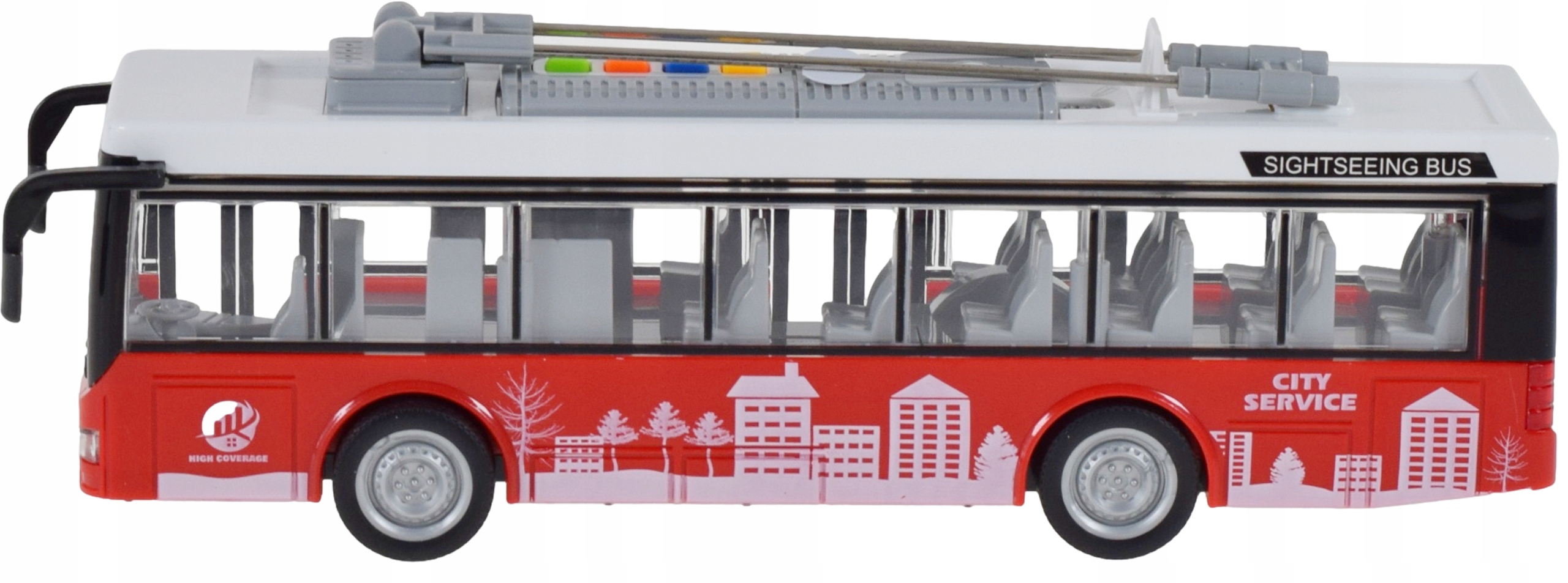 AUTOBUS SZKOLNY CITYBUS MIEJSKI NA BATERIE POJAZD BUS ZABAWKA DLA DZIECI