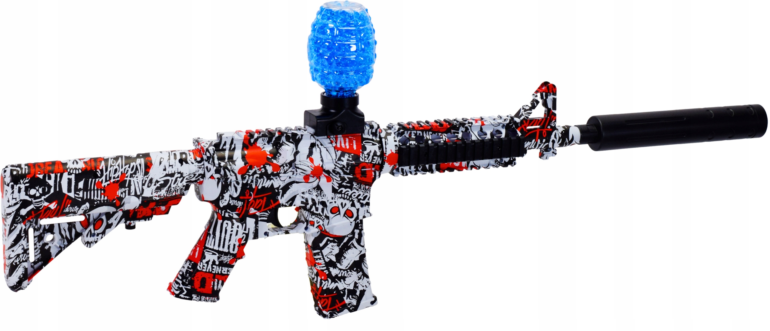 AUTOMATYCZNY PISTOLET AUTOMAT KARABIN NA KULKI WODNO ŻELOWE ELEKTRO ZESTAW