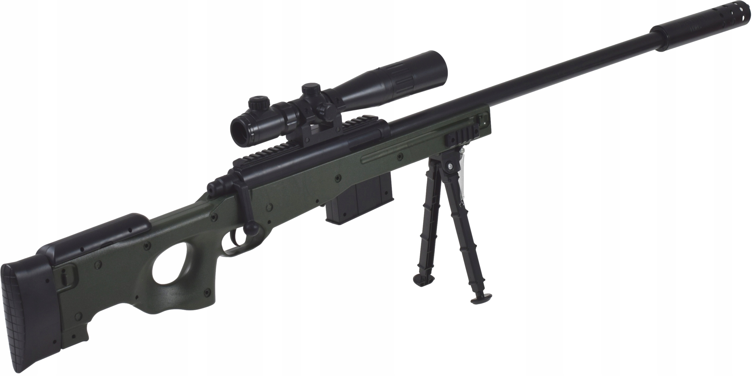 WIELKI KARABIN IMPONUJĄCY DESIGN AUTOMAT 2W1 REALISTYCZNY CELNY ZESTAW