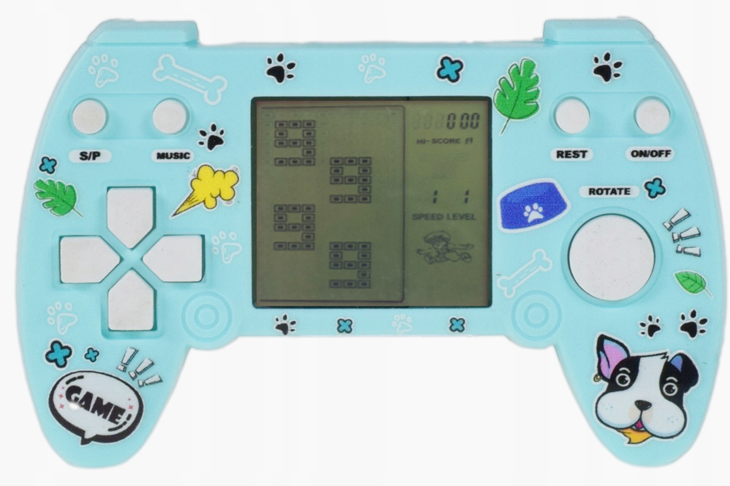 ELEKTRONICZNA RETRO GRA PRZENOŚNA MINI KONSOLA NA BATERIE TETRIS DLA DZIECI