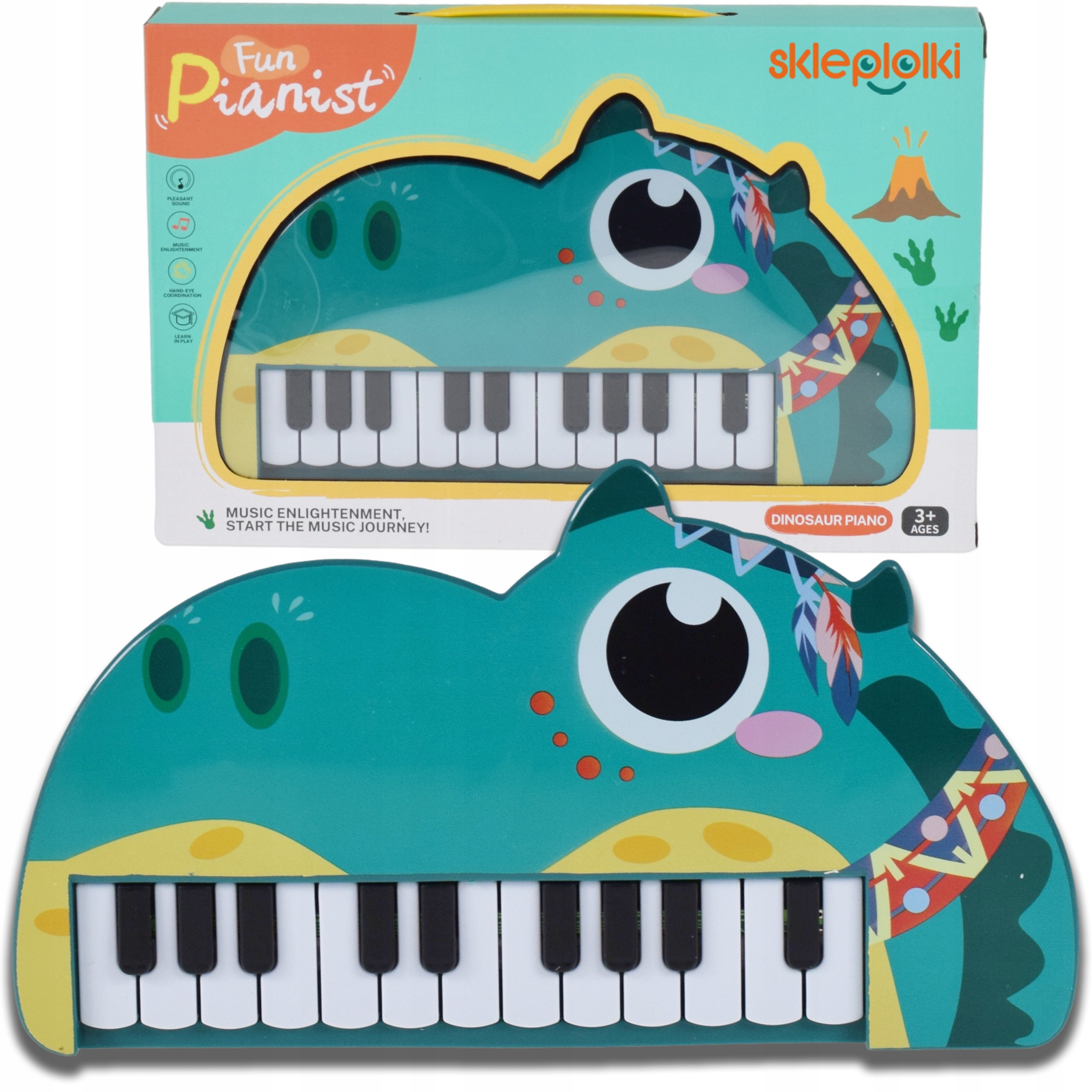 ELEKTRONICZNE ORGANKI KEYBOARD DLA DZIECI INSTRUMENT MUZYCZNY PIANINKO