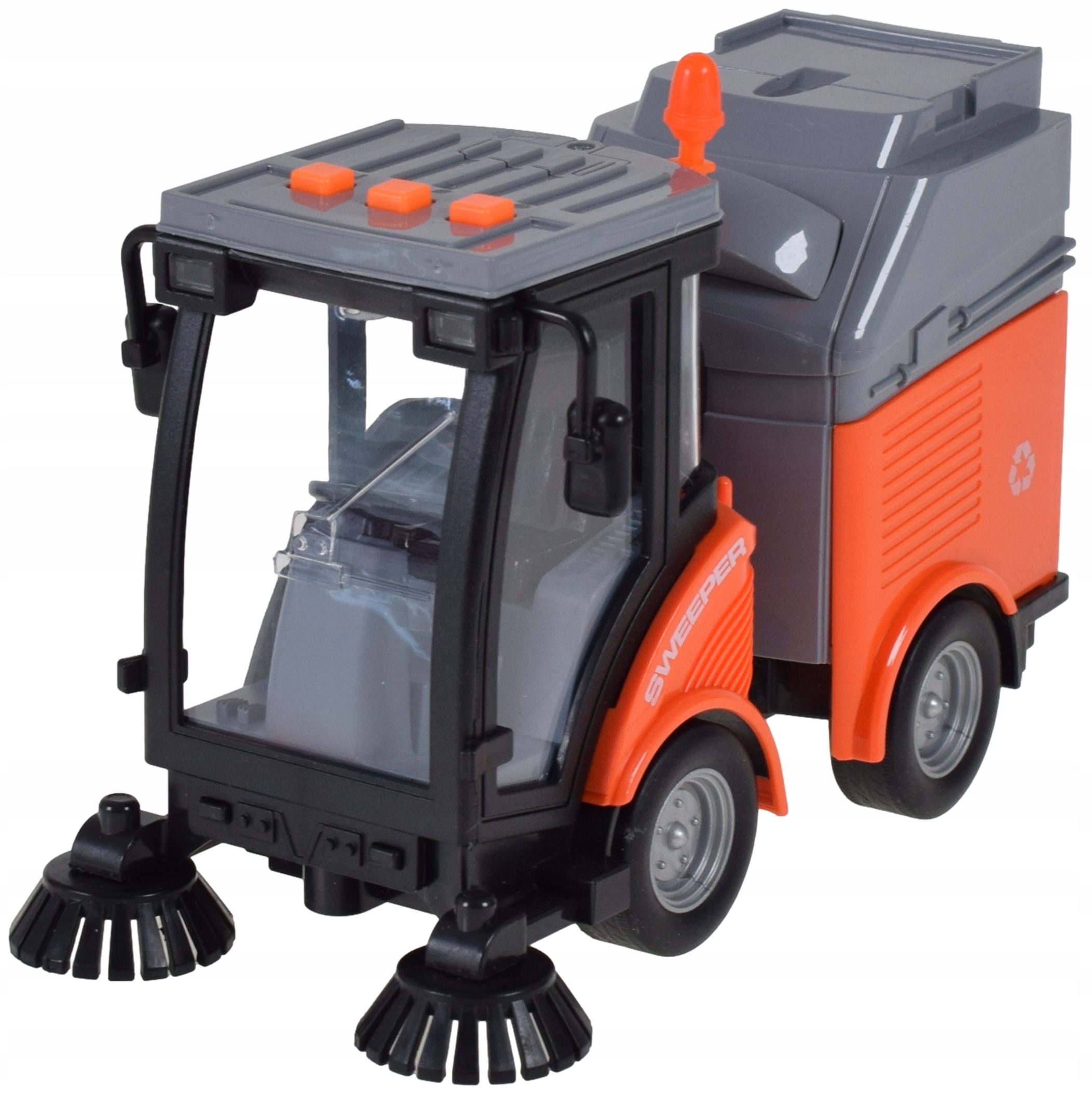 ZAMIATARKA DROGOWA ZABAWKA POJAZD ULICZNY NA BATERIE SAMÓCHÓD DLA DZIECI