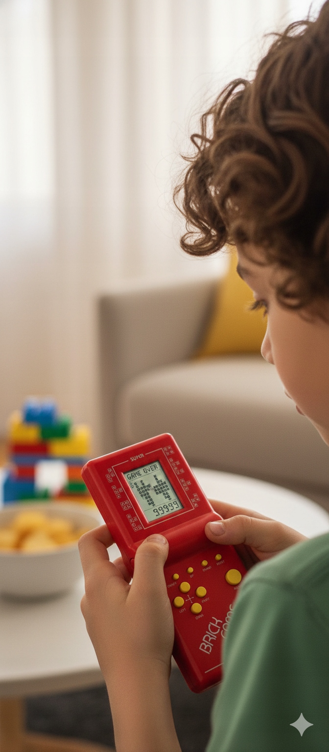 ELEKTRONICZNA GRA NA BATERIE AA PRZENOŚNA KONSOLA DO GIER GIERKA DLA DZIECI