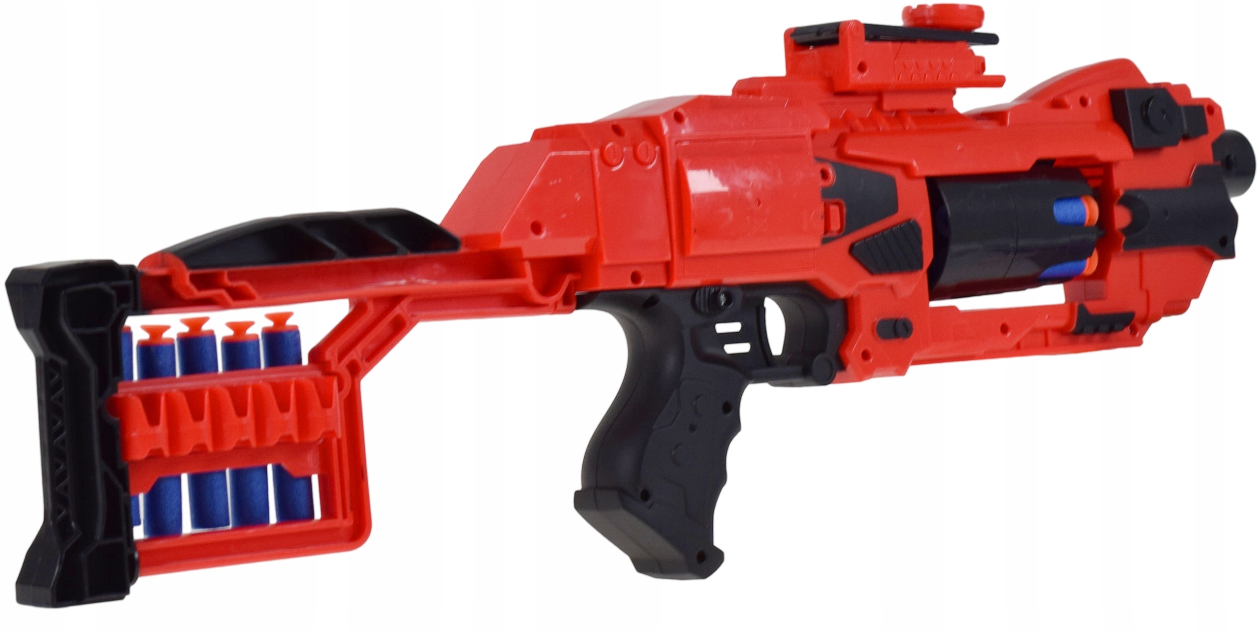 BEZPIECZNA WYRZUTNIA MANUALY KARABIN NA MIĘKKIE STRZAŁKI ZABAWKA DLA DZIECI