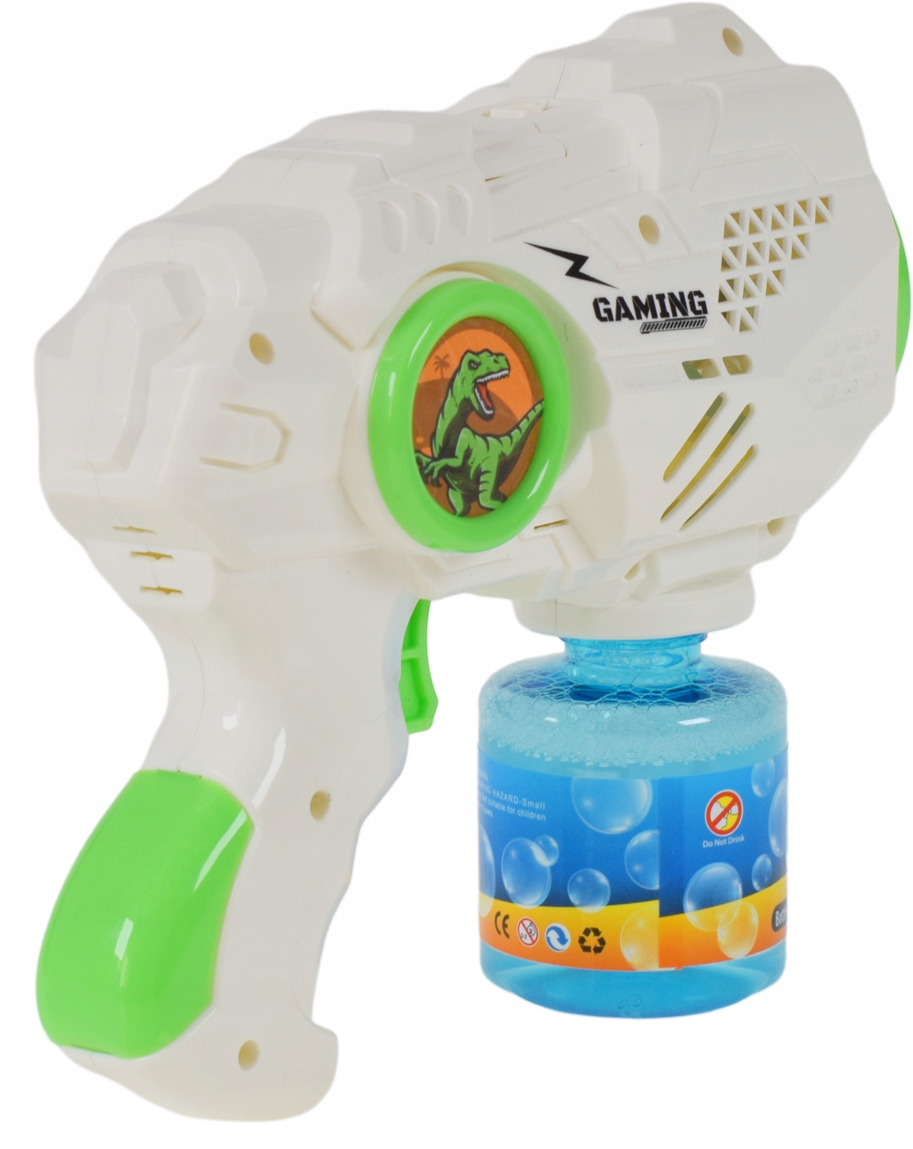 PISTOLET MASZYNKA AUTOMAT DO BANIEK MYDLANYCH ŚWIECI ZABAWKA DLA DZIECI