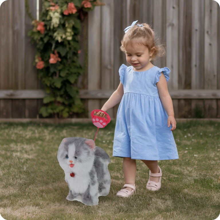 KOTEK INTERAKTYWNY NA SMYCZY MIAUCZY CHODZI GRA DLA DZIECKA NA PREZENT