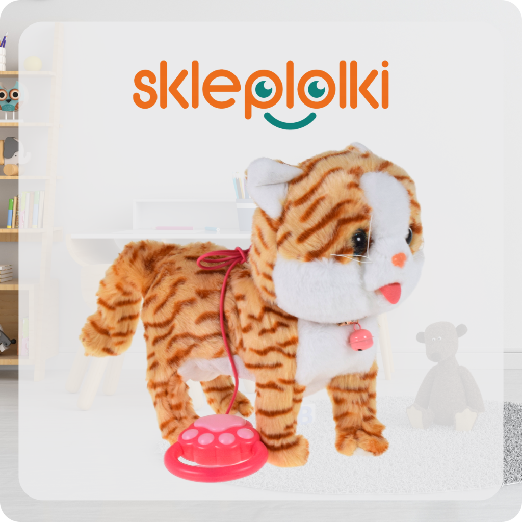 KOT INTERAKTYWNY KOTEK NA SMYCZY MIAUCZY CHODZI GRA DLA DZIECKA NA PREZENT