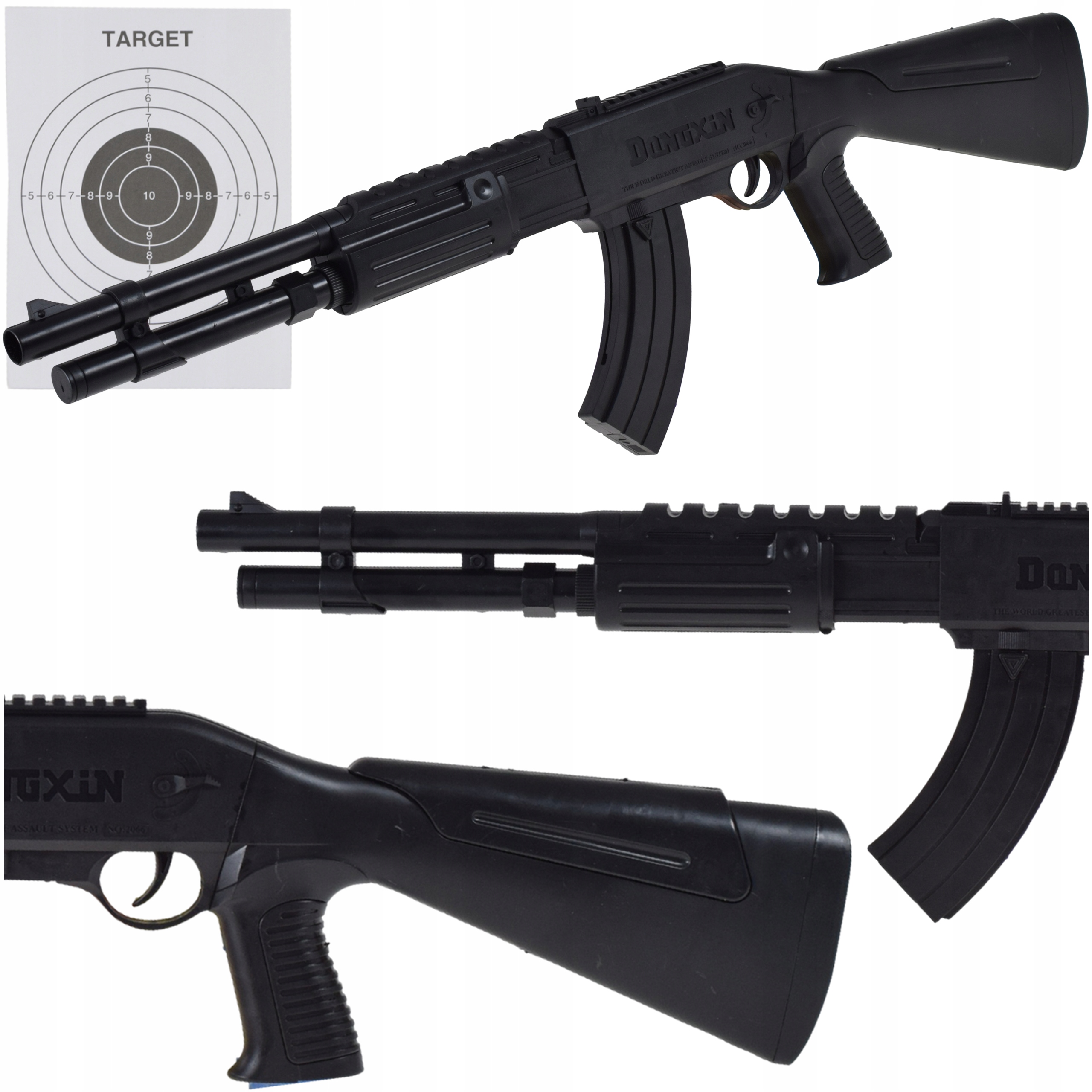KARABIN SHOTGUN ASG NA KULKI BB 6MM ZESTAW TARCZA 800KULEK GRATIS