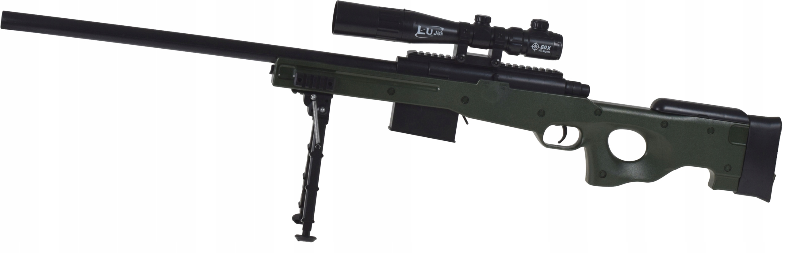 WIELKI KARABIN IMPONUJĄCY DESIGN AUTOMAT 2W1 REALISTYCZNY CELNY ZESTAW