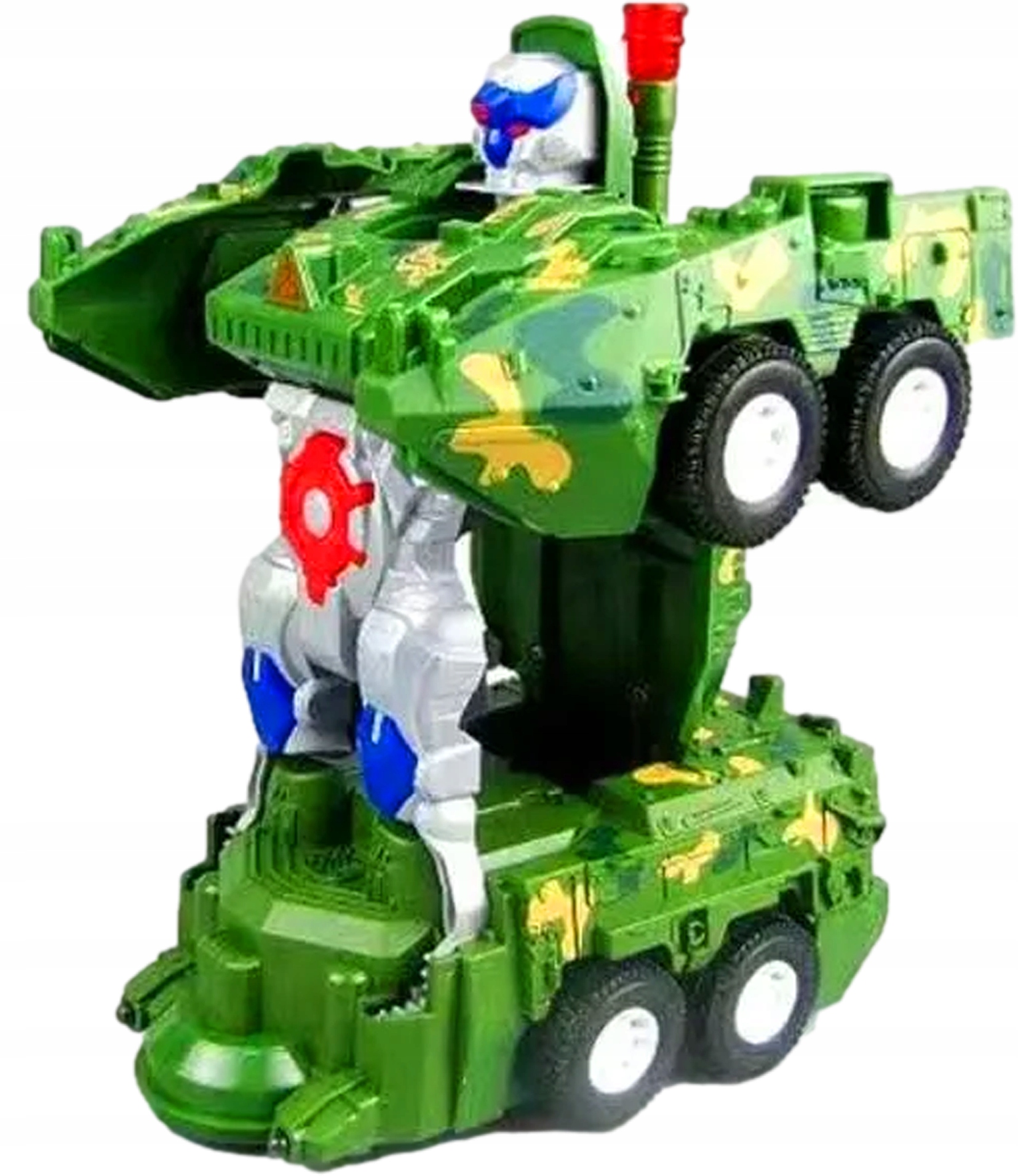 CZOŁG AUTO ROBOT AUTOBOT 2w1 POJAZD NA BATERIE ŚWIECI JEŹDZI DLA DZIECI