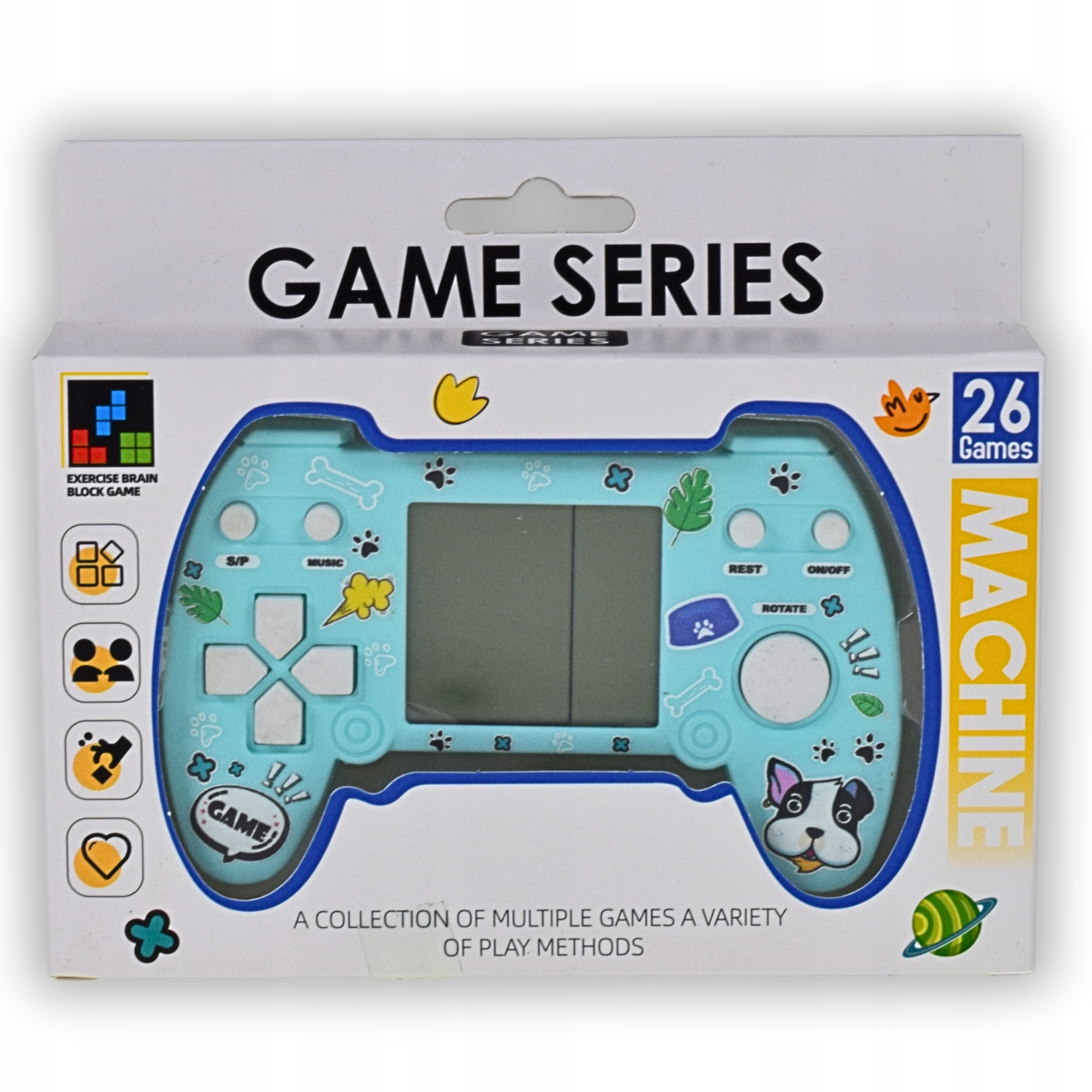 ELEKTRONICZNA GRA RETRO PRZENOŚNA NA BATERIE MINI KONSOLA TETRIS DLA DZIECI